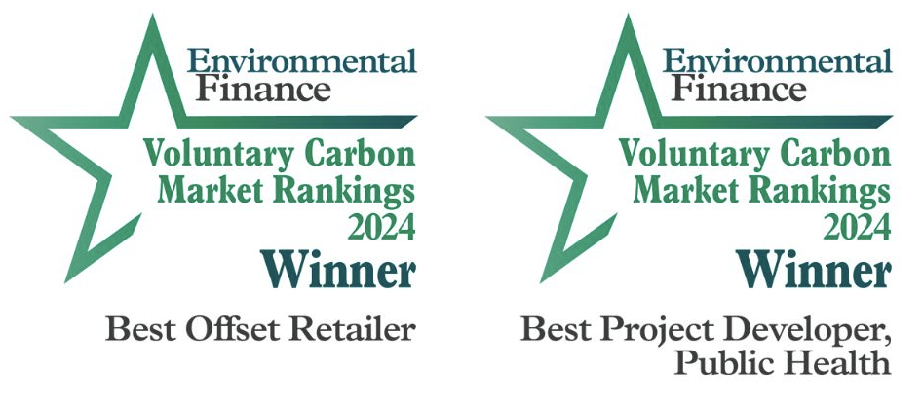 Environmental Finance Award Winners for Best Offset Retailer and Best Project Developer, Public Health